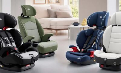 Collezione di seggiolini auto reclinabili con ISOFIX.