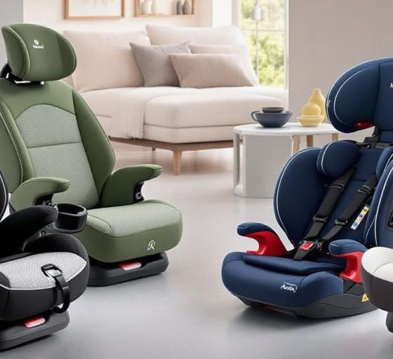 Collezione di seggiolini auto reclinabili con ISOFIX.